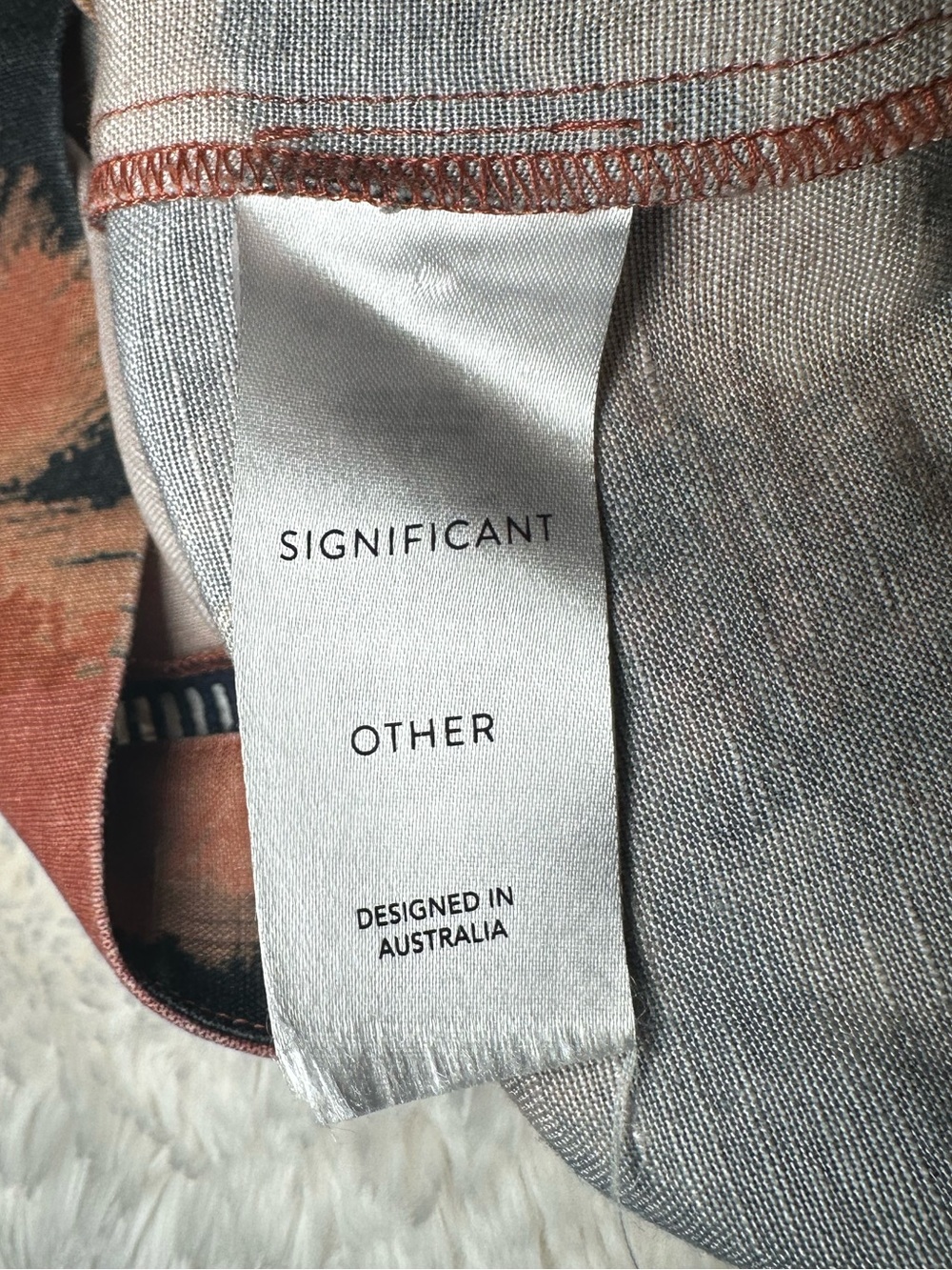 Significant Other Izzy Linen Blend Mini Dress US 8 - Picture 13 of 13